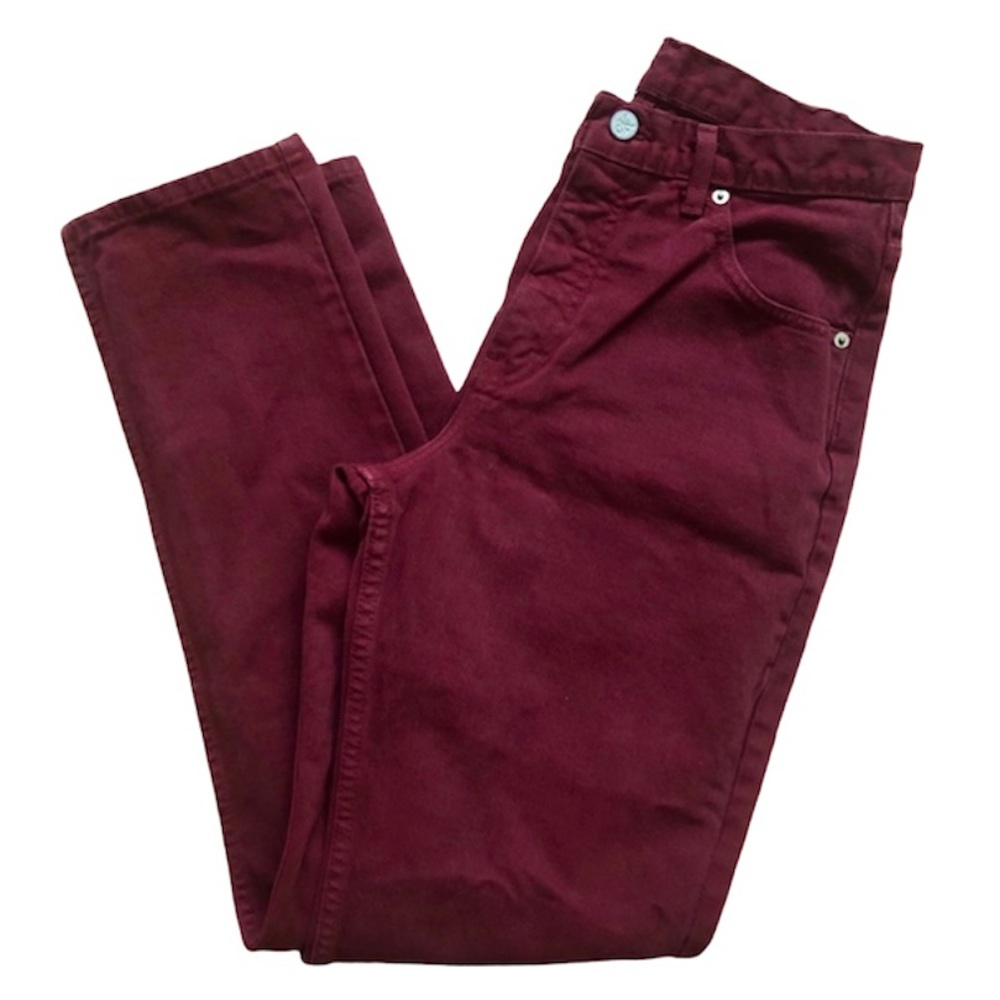 CALVIN KLEIN BURGUNDY JEANS made in 🇨🇦 (10US)